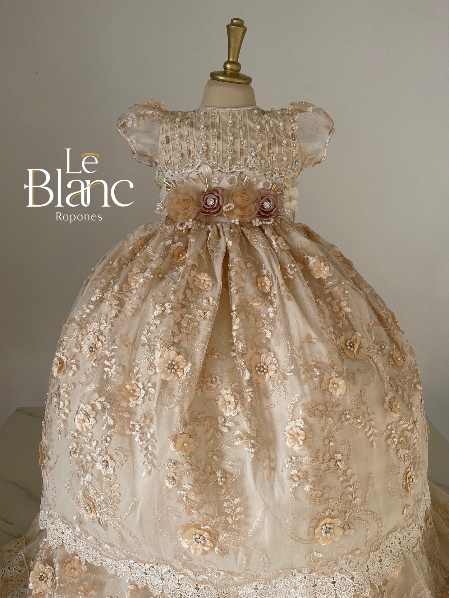 Dafne Blush Baptism Dress