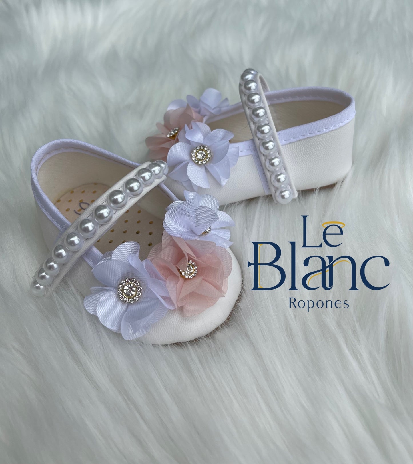 Pearls and Flowers Ballerina Shoes