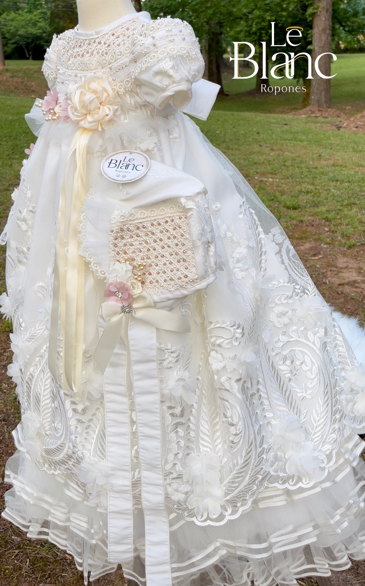 Bianca White Baptism Dress