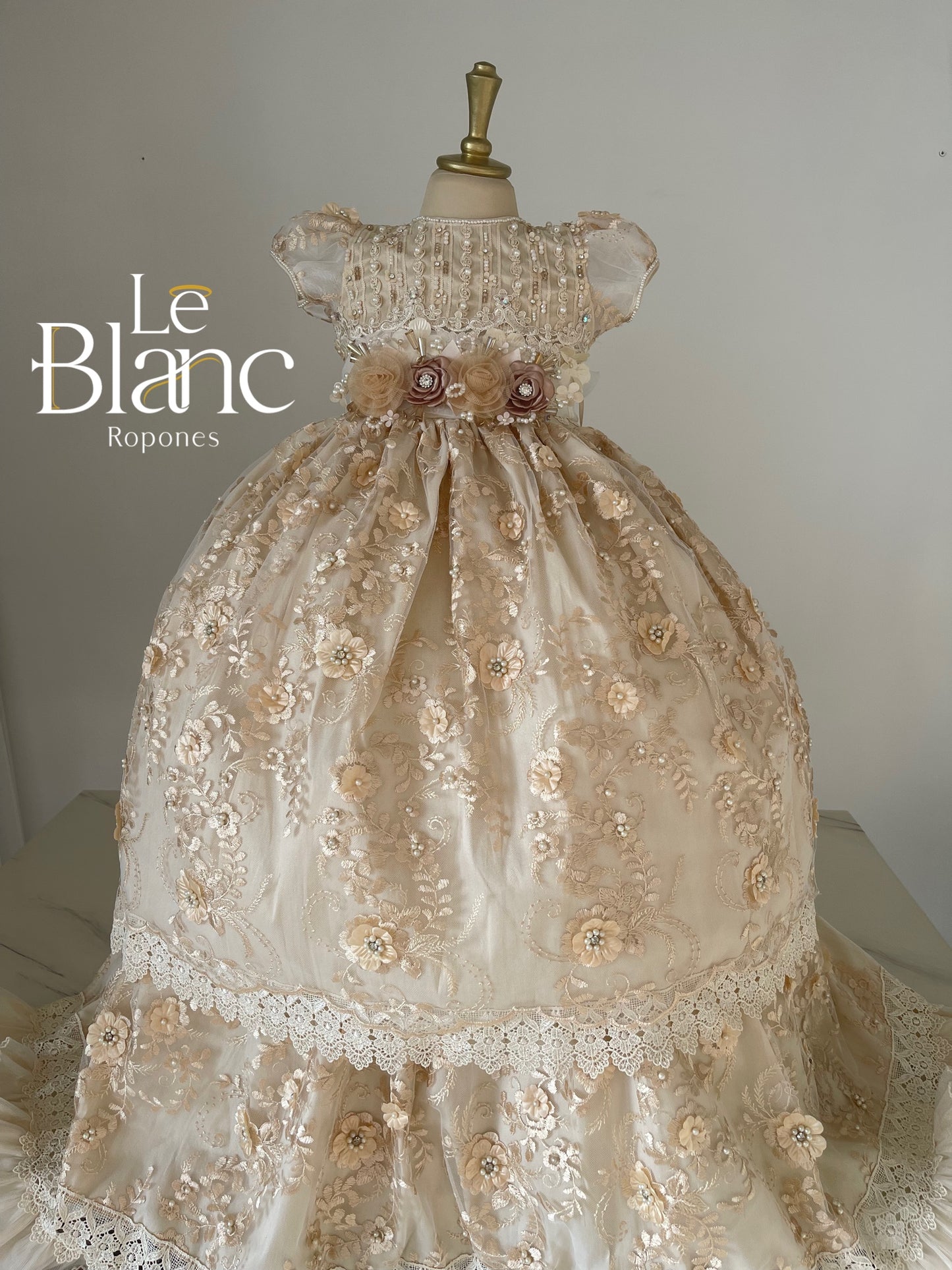 Dafne Blush Baptism Dress