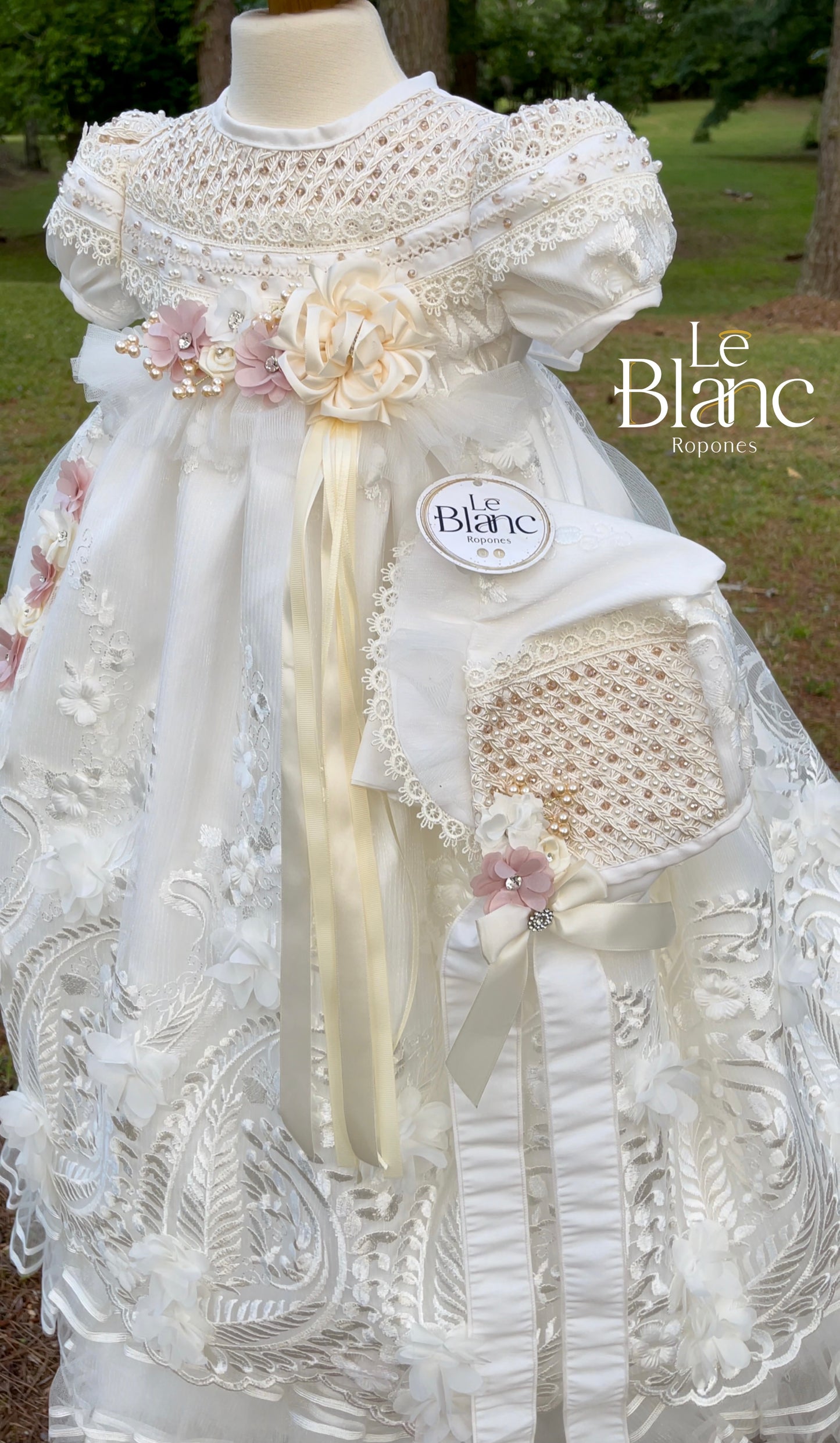 Bianca White Baptism Dress