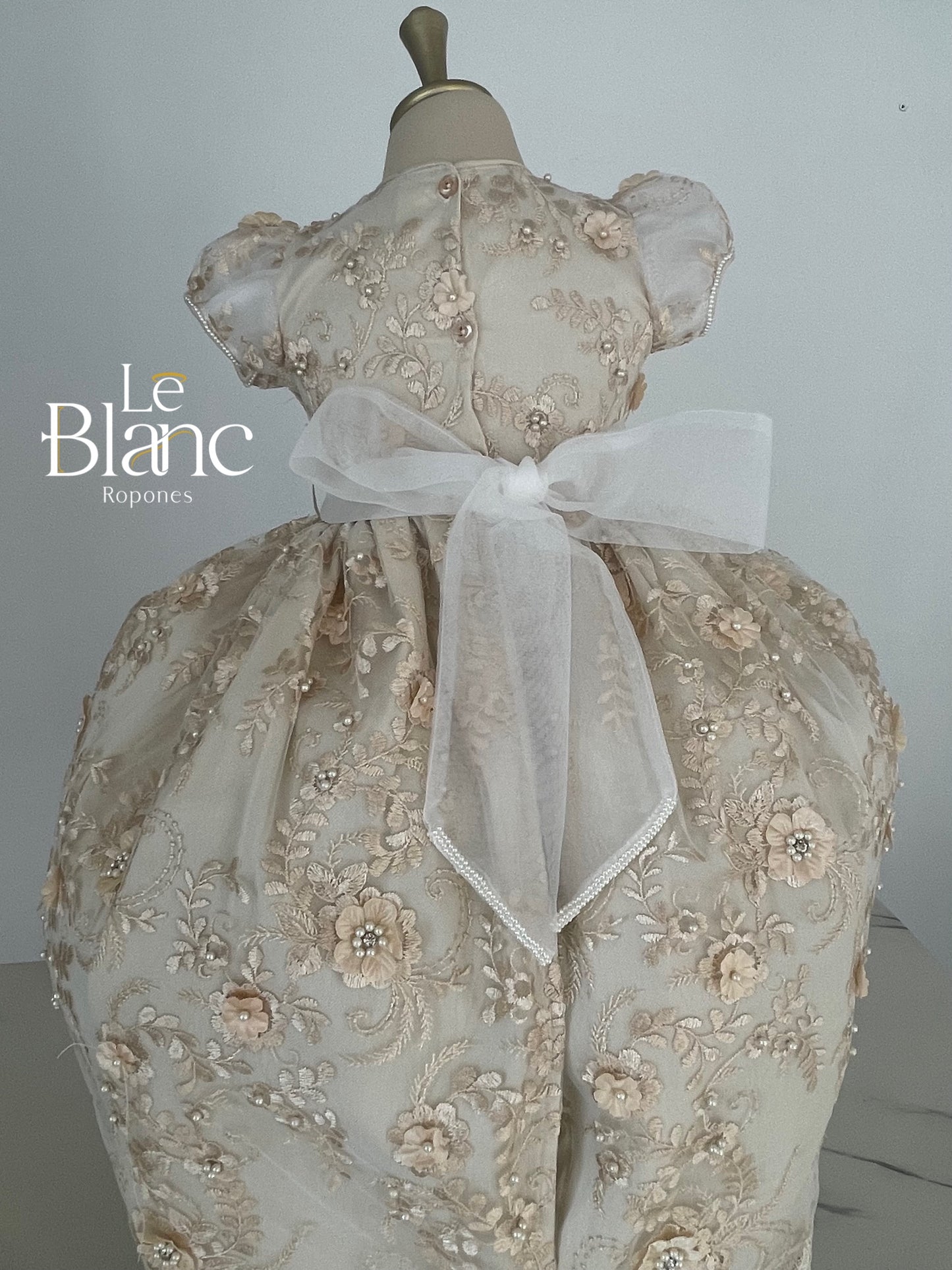 Dafne Blush Baptism Dress