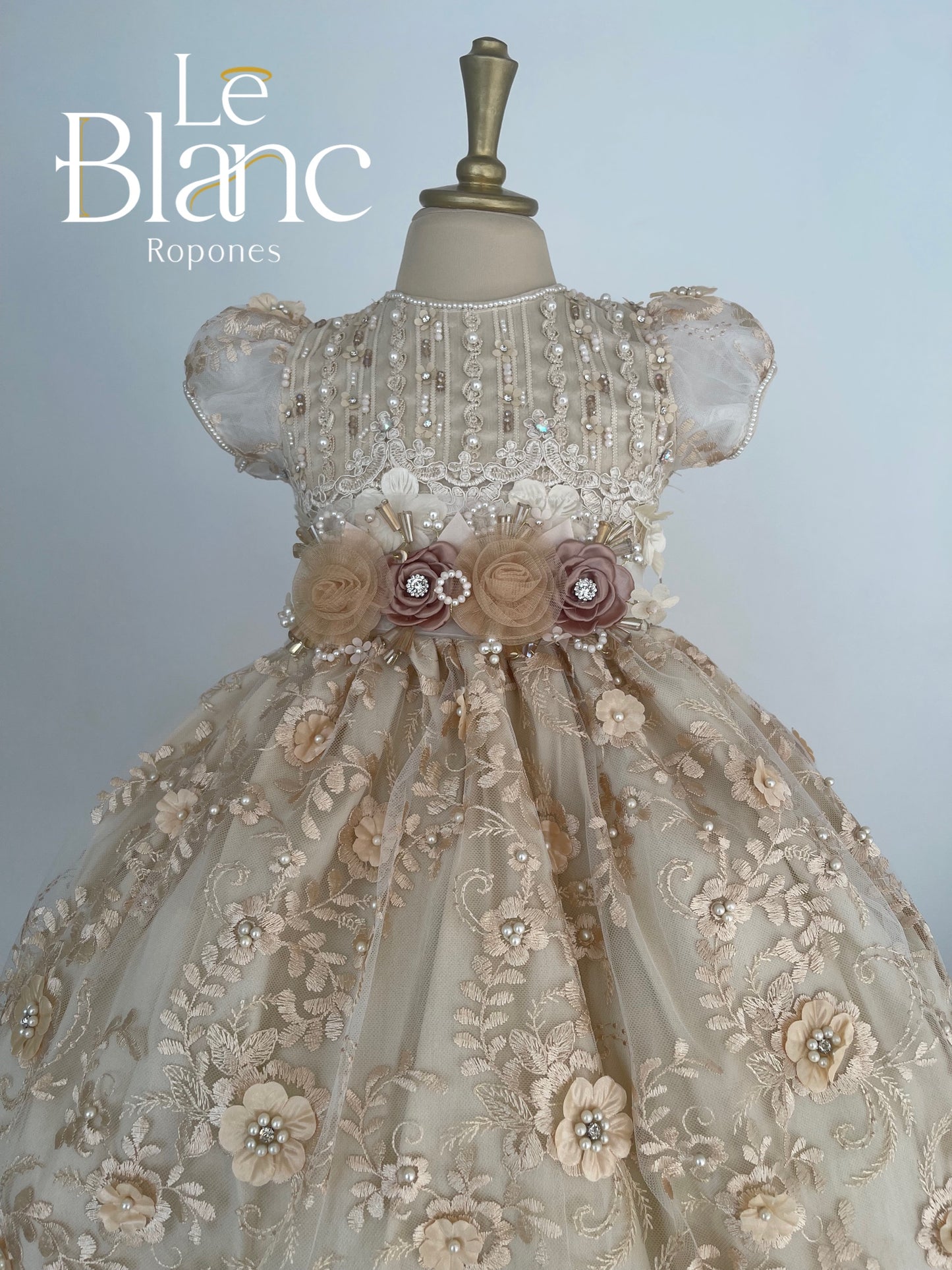 Dafne Blush Baptism Dress